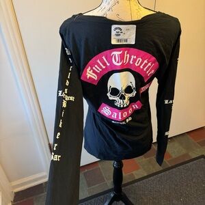 NWT Full throttle saloon long sleeve tee